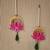 Handmade Decorative Traditional Hanging | Multicolour Pom-Pom Toran for Home Decor (Pack of 2)