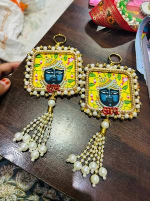 Handmade Shrinath Ji Decorative Hanging for Home Bedroom Living Decoration (Pack of 2) 1