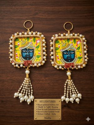 Handmade Shrinath Ji Decorative Hanging for Home Bedroom Living Decoration (Pack of 2) 2