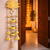 Decorative Yellow Lotus Patch Peony Latkan Hanging Perfect Home Decor | Handmade Door Hanging (Pack of 2)