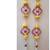Handmade Yellow Pom Pom Hanging Decorative Pearl Beads Latkan for Home Decoration (Pack of 4)