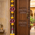 Handmade Yellow Pom Pom Hanging Decorative Pearl Beads Latkan for Home Decoration (Pack of 4)