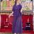  chic deep purple peplum top and easy-breezy flared palazzo combo