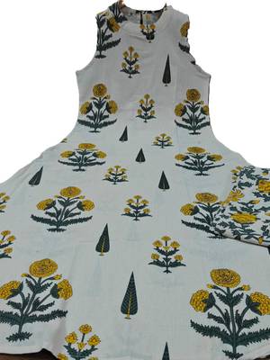  yellow floral printed rayon ethnic co-ord set for women 5