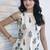  teal floral printed rayon ethnic co-ord set for women