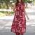  maroon abstract printed sleeveless cotton kurta & wide-leg pant co-ord set