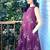 Beatiful wine purple floral block print sleeveless cotton co-ord set
