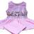  pink checked cotton sleeveless peplum top & trouser co-ord set