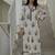  off-white and yellow floral block printed pure cotton a-line kurta palazzo set