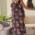  dark chocolate beige motif print pure cotton gathered a-line co-ord kurta set
