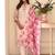  off-white and pink floral embroidered kurta set