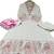  off-white and pink floral embroidered kurta set