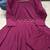  wine purple embellished cotton peplum co-ord set