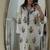  off-white and yellow floral block printed pure cotton a-line kurta palazzo set