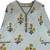  off-white and yellow floral block printed pure cotton a-line kurta palazzo set