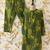  dark green beige motif print pure cotton gathered a-line co-ord kurta set