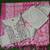  off-white floral embroidered cotton kurta set with pink bandhani dupatta