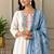  off-white multi-color embroidered kurti set with scallop pants