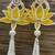 Handmade Multicolour Lotus Shubh Labh Gota Patch Hanging for Home Decor Hanging (Pack of 2)