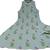  off-white floral block printed sleeveless cotton kurta & wide-leg pant co-ord set