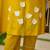  mustard yellow solid plain khadi linen collared sleeveless a-line kurta set