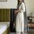  ivory textured cotton kurta and afghan pant set