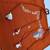  rust applique embroidered cotton straight kurta set