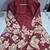 Beautiful maroon floral printed crepe flared co-ord set