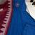 Beautiful blue embroidered cotton anarkali suit