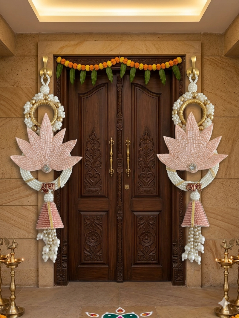 Handmade Door Hanging Decorative Latkan | Home Temple Office Festive Decor (Pack of 2)
