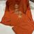  rust orange floral embroidered linen co-ord set