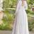White rayon readymade navratri anarkali suit with kutchi thread work
