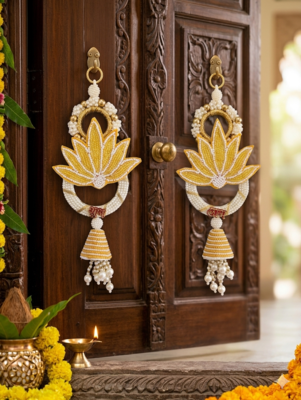 Handmade Door Hanging Decorative Latkan | Home Temple Office Festive Decor (Pack of 2) 1