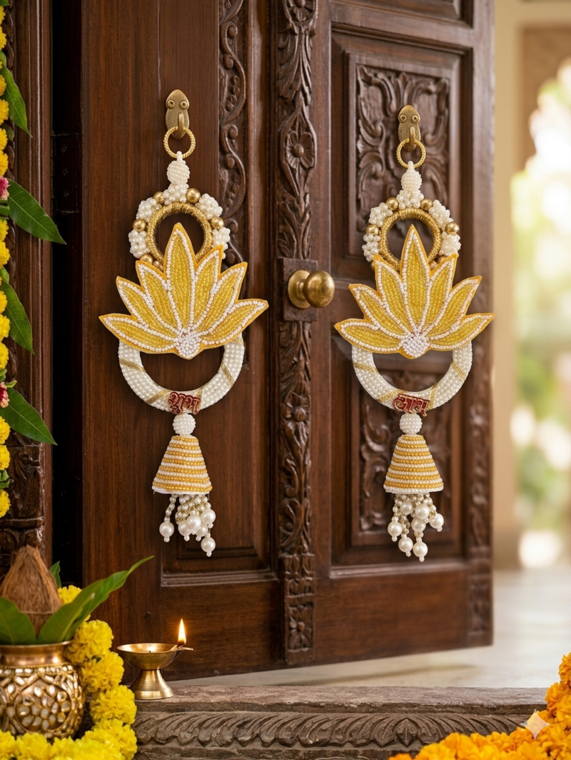 Handmade Door Hanging Decorative Latkan | Home Temple Office Festive Decor (Pack of 2)