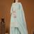 Sky blue designer embroidered sequins georgette salwar suit set