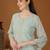 Sky blue designer embroidered sequins georgette salwar suit set