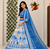 white Muslin cotton digital print lehenga with dupatta mirror work navratri special chaniya choli