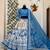 white Muslin cotton digital print lehenga with dupatta mirror work navratri special chaniya choli