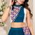 Teal Blue Color Navratri Chaniya Choli With Fancy Stitched Blouse