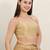 Women's mulbury silk padded back open sleeveless saree blouse