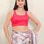 Women's brocade padded back open sleeveless saree blouse
