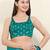 Women's brocade padded back open sleeveless saree blouse