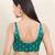 Women's brocade padded back open sleeveless saree blouse