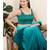 Women's brocade padded back open sleeveless saree blouse