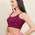Women's brocade padded back open sleeveless saree blouse