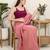 Women's brocade padded back open sleeveless saree blouse