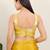 Women's satin silk padded back open sleeveless saree blouse