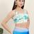 Women's shifli padded back open sleeveless saree blouse