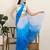 Women's shifli padded back open sleeveless saree blouse