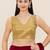 Women's tissue padded back open sleeveless saree blouse